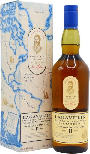 Lagavulin 11 year old Offerman 4th Edition Caribbean Rum Cask Islay Single Malt Scotch Whisky 70cl 46 ABV