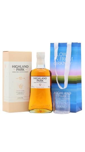Highland Park 12 year old Single Malt Scotch Whisky 70cl 40 ABV Includes Branded Glass Gift Bag