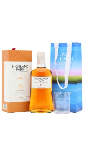Highland Park 18 year old Single Malt Scotch Whisky 70cl 43 ABV Includes Branded Glass Gift Bag