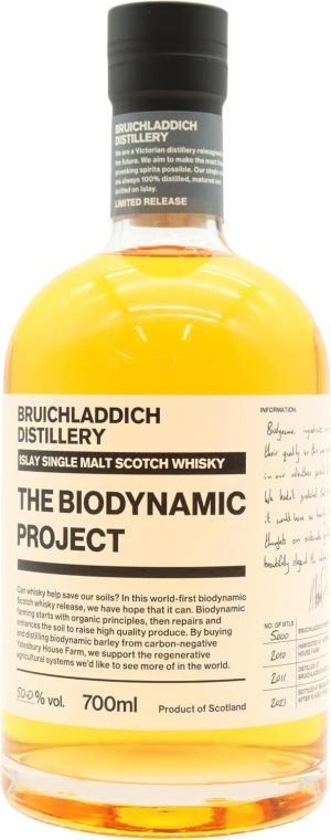 Bruichladdich 10 year old The Biodynamic Project Islay Single Malt Scotch 2011 Whisky 70cl 50 ABV