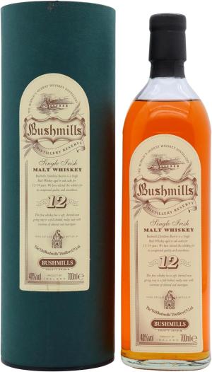 Bushmills 12 year old Single Irish Malt Whiskey 70cl 40 ABV Old Bottling