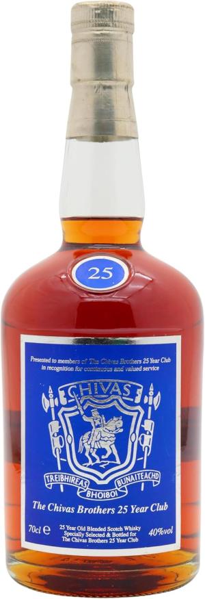 Chivas Regal The Chivas Brothers 25 Year Club Blended Scotch 25 year old Whisky 70cl 40 ABV