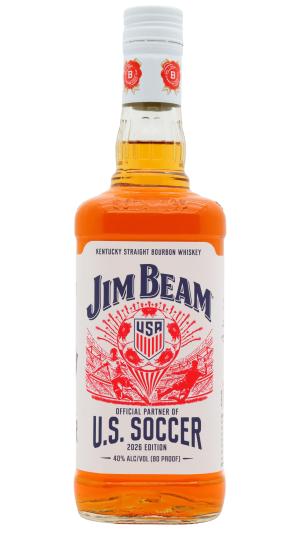 Jim Beam 4 year old Limited Edition US Soccer 2026 Edition White Label Kentucky Straight Bourbon Whiskey 75cl 40 ABV
