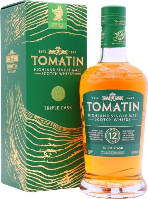 Tomatin Triple Cask Highland Single Malt Scotch 12 year old Whisky 70cl 43 ABV