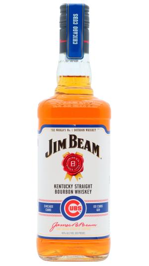 Jim Beam 4 year old Chicago Cubs Limited Edition White Label Kentucky Straight Bourbon Whiskey 75cl 40 ABV