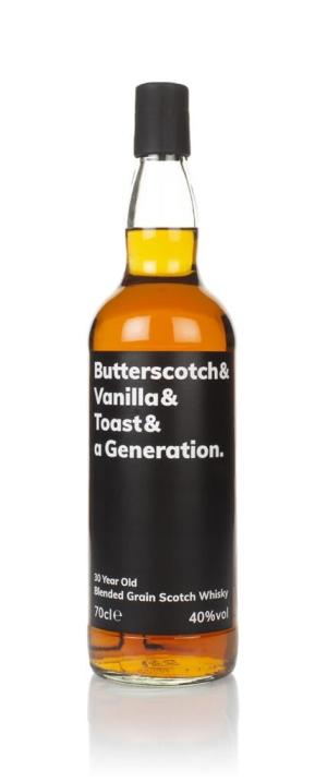 Butterscotch Vanilla Toast A Generation 30 Year Old Grain Whisky