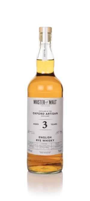 Oxford Artisan 3 Year Old 2019 Single Cask Master of Malt Rye Whisky