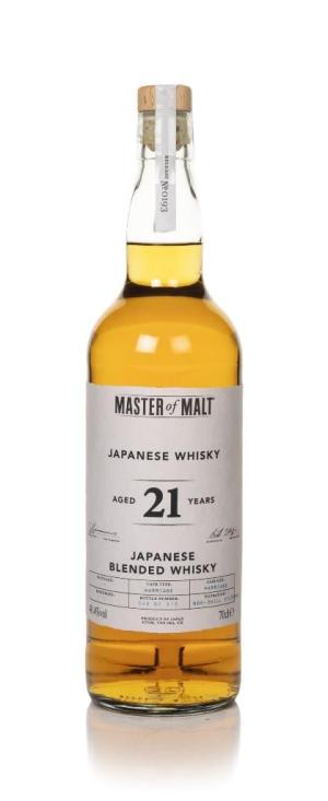Japanese Blended Whisky 21 Year Old Master of Malt Blended Whisky