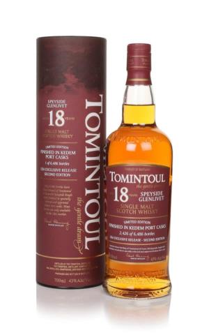 Tomintoul 18 Year Old Kedem Port Casks Finish Single Malt Whisky