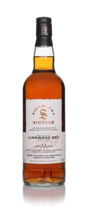 Linkwood 14 Year Old 2011 100 Proof Edition 72 Signatory Single Malt Whisky