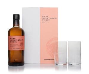 Nikka Coffey Grain Gift Set with 2x Glasses Grain Whisky