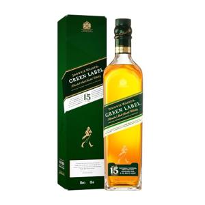 Johnnie Walker Green Label 43 vol 70cl Blended Malt Scotch Whisky Matured at Least 15 Years Enjoy Neat or in Drinks Great for Gifting with Gift Box