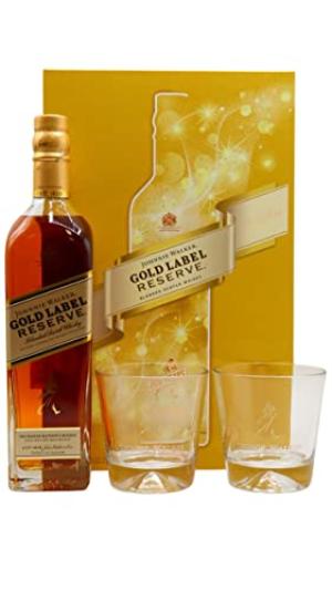 Johnnie Walker Gold Label Reserve Gift Pack with 2x Glasses