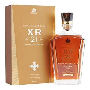 Personalised Johnnie Walker XR 21 Year Old Whisky Gift for Men Customised Engraved Whisky Bottle Scotch Whisky with Custom Engraving Gift Ideas for Birthday Xmas 75cl
