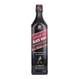 Johnnie Walker Black Ruby Blended Scotch Whisky with Personalised Engraving Custom Engraved Whisky Bottle 70cl Vibrant Rich Fruity Gift for Birthday Christmas Anniversary