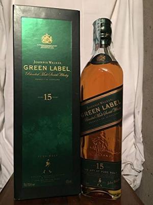 Johnnie Walker Green Label 15yo old bottle with case 70cl