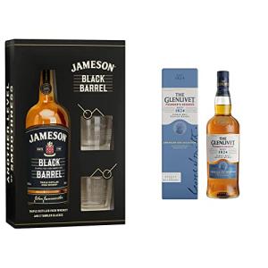 Jameson Black Barrel Irish Whiskey Glasses Gift Set 70 cl The Glenlivet Founders Reserve Single Malt Scotch Whisky with Giftbox 700ml