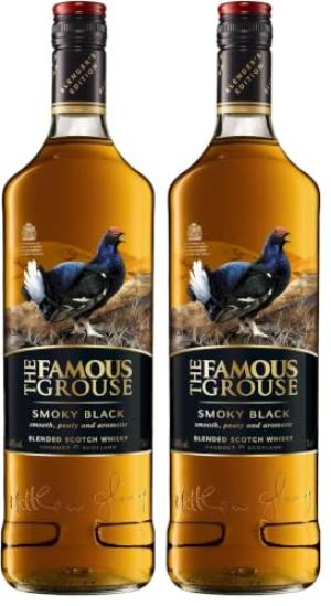 The Famous Grouse Smoky Black Blended Scotch Whisky 70 cl Pack of 2