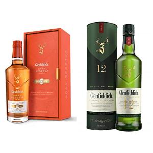 Glenfiddich 21 Year Old Single Malt Scotch Whisky with Gift Box 70cl 12 Year Old Single Malt Scotch Whisky 700ml