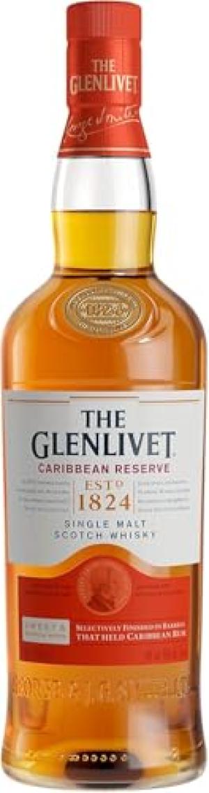 The Glenlivet Caribbean Reserve Single Malt Scotch Whisky 70cl Bottle 40 ABV Speyside Whisky Fruity Smooth Tropical