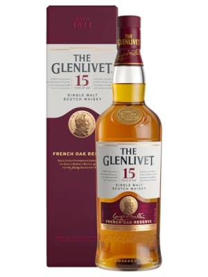 Glenlivet French Oak Reserve Single Malt Scotch 15 year old Whisky 100cl 40 ABV Old Bottling 1 Litre