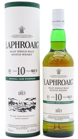 Laphroaig 10 year old Cask Strength Batch 011 Islay Single Malt Scotch Whisky 70cl 586 ABV
