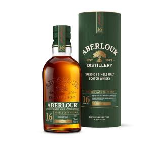 Aberlour 16 Year Old Single Malt Scotch Whisky 40 ABV 70cl with Gift Box Matured for 16 Years in American Oak Casks Rich Floral and Raisin Aromas