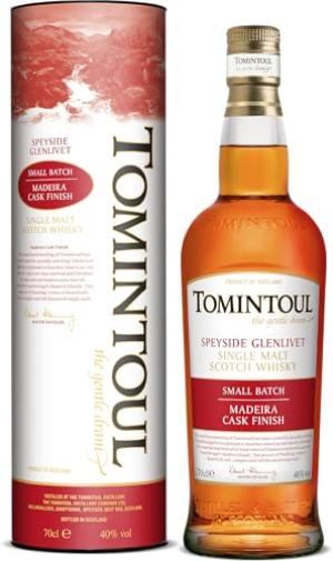 Tomintoul Madeira Cask Finish Single Malt Scotch Whisky 70cl 40 ABV Small Batch Rich Fruity Full Flavoured A Premium Speyside Whisky Gift Summer Berries Spiced Fruit