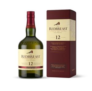 Redbreast 12 Year Old Single Pot Still Irish Whiskey with Gift Box 70cl 40 ABV Bourbon Sherry Cask Maturation Rich Fruit Spice Smooth Finish Gold Winning Irish Whiskey