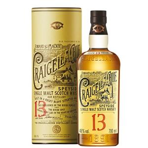 Craigellachie 13 Year Old Speyside Scotch Single Malt Whisky with Gift Tube Sherry Bourbon Cask Finish 46 ABV 70cl 700ml