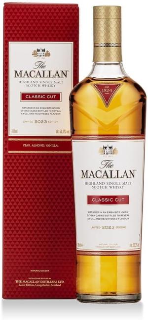 The Macallan Classic Cut Single Malt Whisky 2023 Limited Edition ExBourbon American Oak Sherry Seasoned European Oak 51 ABV 70 cl