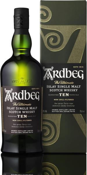 Ardbeg Ten Years Old Islay Single Malt Scotch Whisky Gift Box 70cl