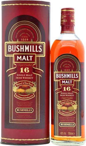 Bushmills Single Malt Irish 16 year old Whiskey Old Bottling