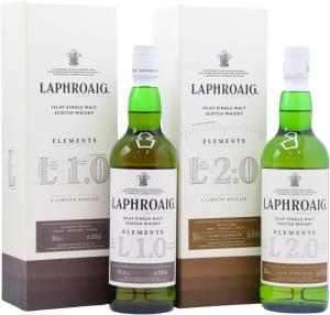 Laphroaig Elements 10 20 Islay Single Malt Scotch Whisky 70cl x 2 586 ABV Bundle