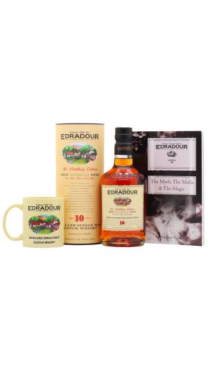 Edradour 10 year old 200th Anniversary Distillery Edition Single Malt Scotch Whisky 70cl 46 ABV Includes Book Mug