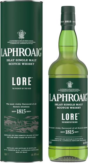 Laphroaig Lore Scotch Islay Single Malt Peated Whisky Rich Chocolate Smoke Chilli Made Using Single Malts Aged from 7 to 21 Years 48 ABV 70cl