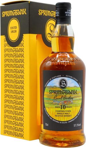 Springbank Local Barley 2017 Edition Campbeltown Single Malt Scotch 2007 10 year old Whisky 70cl 573 ABV