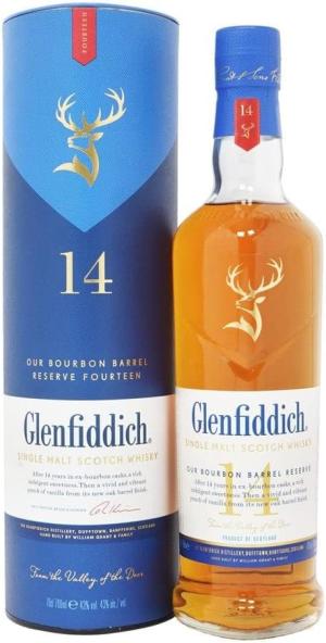 Glenfiddich 14 Year Old Bourbon Barrel Reserve 70cl