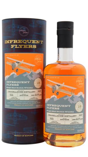 Craigellachie 18 year old Infrequent Flyers Single Bordeaux Cask 1828 2007 Whisky 70cl 586 ABV