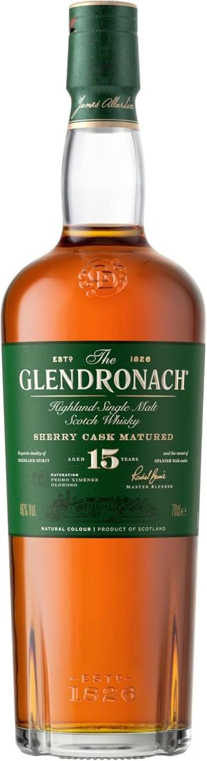 The Glendronach 15 Year Old Single Malt Highland Scotch Whisky 46 700ml