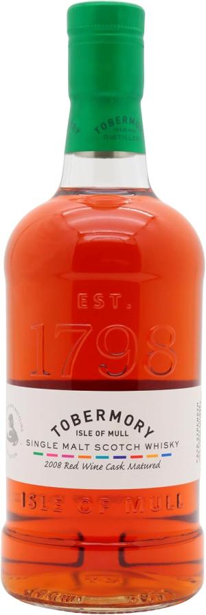 Tobermory 14 year old Red Wine Cask Matured Single Malt Scotch 2008 Whisky 70cl 577 ABV