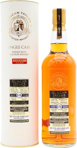 Bunnahabhain 15 year old Duncan Taylor Single Sherry Cask 2008 Whisky 70cl 546 ABV