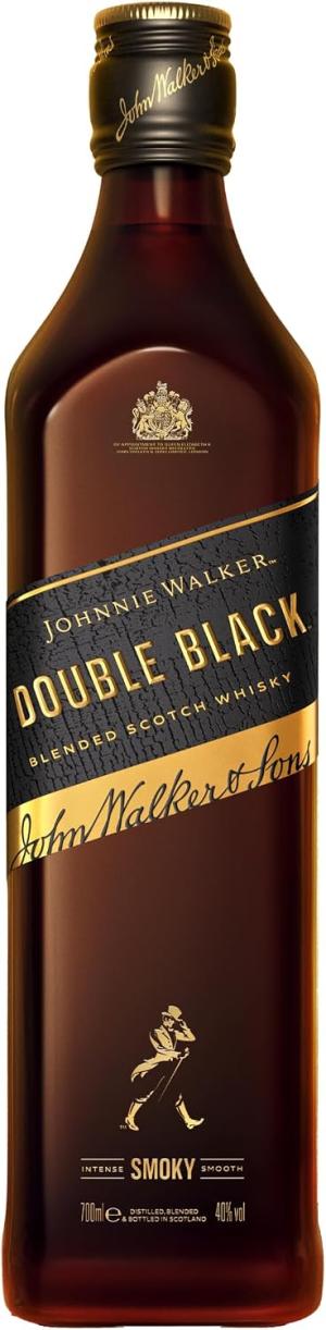 Johnnie Walker Double Black 40 vol 70cl Blended Scotch Whisky Deep Smouldering Flavour Matured in Charred Casks Sip Neat or in Mixed Drinks