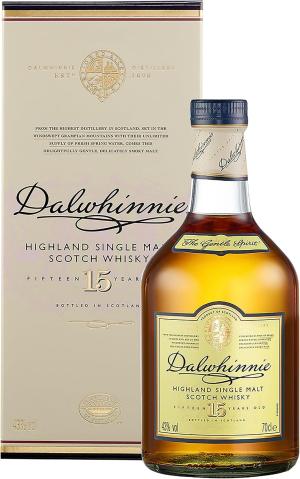 Dalwhinnie 15 Year Old Single Malt Scotch Whisky 43 vol 70cl Scottish Highlands Smooth Aromatic Malty Sweet Flavours Smoky Warmth with Gift Box