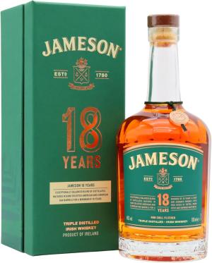 Jameson Triple Distilled Irish 18 year old Whiskey 70cl 46 ABV