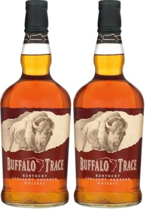 Buffalo Trace Kentucky Straight Bourbon Whiskey 70cl ABV 40 Ideal partner in Old Fashioned Cocktail Pack of 2