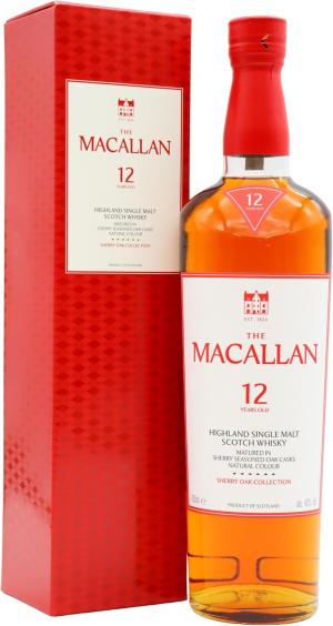 The Macallan Sherry Oak Highland Single Malt Scotch 12 year old Whisky 70cl 40 ABV