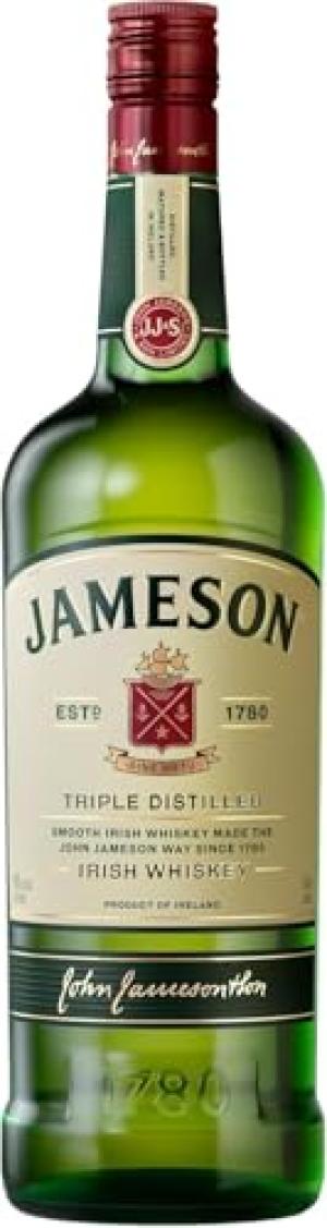 Jameson Original Triple Distilled Blended Irish Whiskey 40 vol Sweet Salty Whiskey Irish Whisky with Spicy Wood and Sweet Notes gifts for men Chritmas Single Bottle 1L