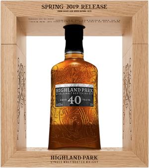 Highland Park Single Malt Scotch Spring 201940 year old Whisky 70cl 432 ABV