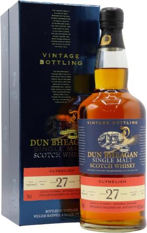 Clynelish 27 year old Dun Bheagan Single Cask 13155 1990 Whisky 70cl 495 ABV